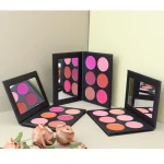 Six-color face blush palette with a selection of flattering tones