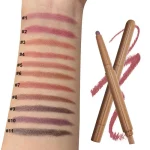 Dual-purpose lip color stick for a polished nude finish