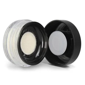 Highlighter powder container with radiant formula