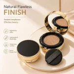 Portable makeup cushion for convenient foundation touch-ups