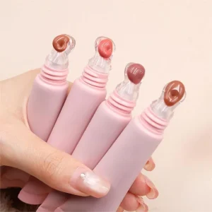 Tube lip gloss with a clean contemporary package design