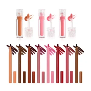 Lip makeup combination for cosmetic brand product development