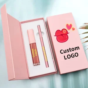 Cosmetic duo arranged for a clean product presentation