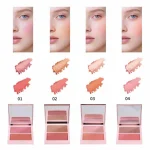 Modern blush packaging with two coordinated powder colors
