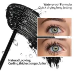 Clean beauty black mascara with hypoallergenic formula for daily wear