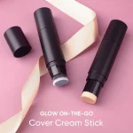 Contour concealer stick presented as part of a complete face makeup range