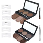 eyebrow filling palette with soft powder and creamy formula