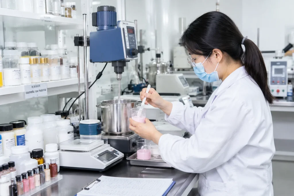 Cosmetics Formulation Development by a Chinese Makeup Laboratory Technician