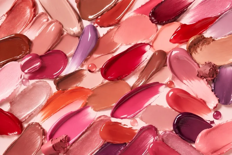 Wide range of custom lip makeup shades with professional color selection for beauty brands