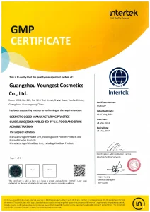 GMPC certified cosmetics factory following good manufacturing practices